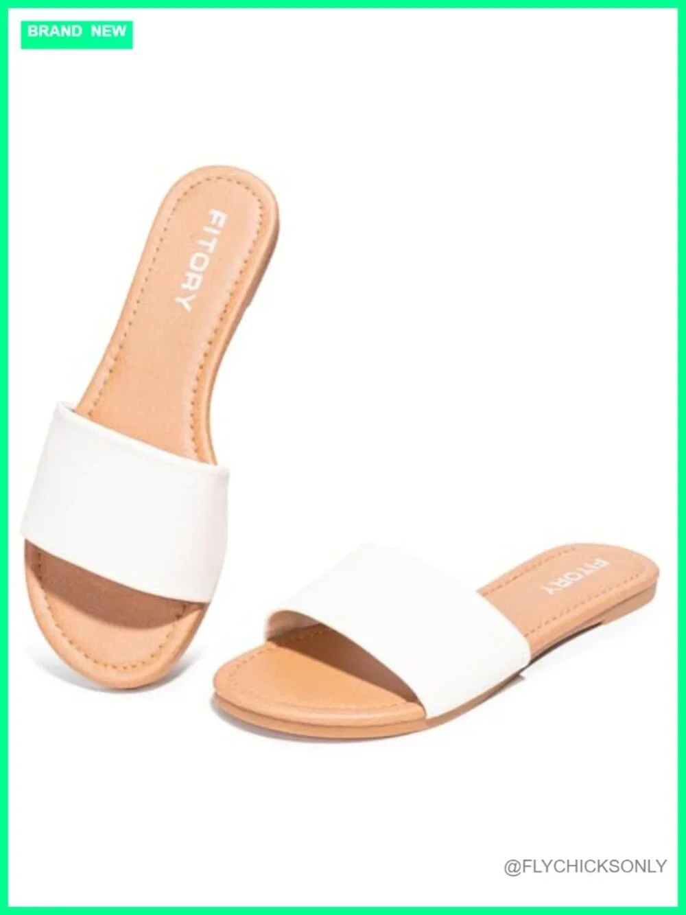 Women's Slide Sandals Fashion Round Toe Classic Single Strap Slippers Summer